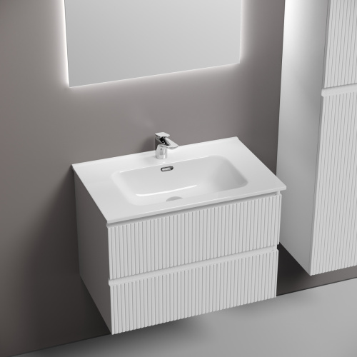 Тумба под раковину Sancos SNOB T SNT70W 70х40 подвесная цвет белый - фото 4